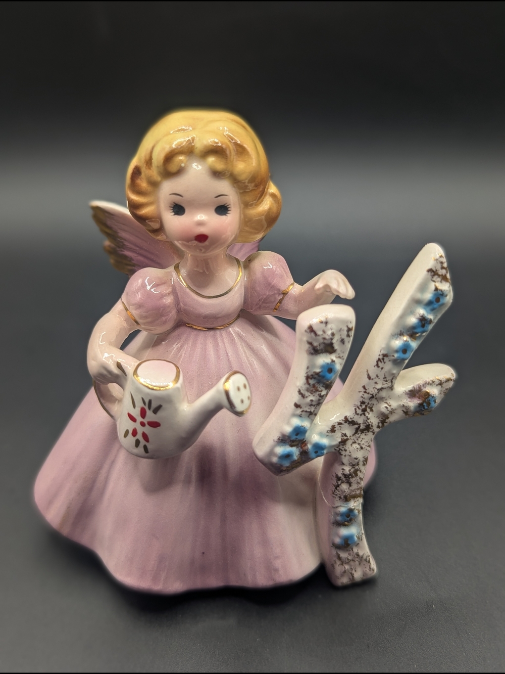CA. Josef Originals- Porcelain 4rth Birthday, Angel Girl Figurine